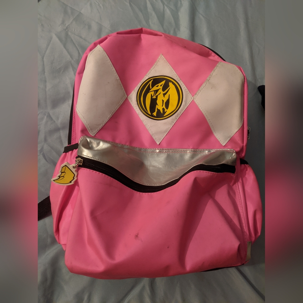 Pink power ranger back pack